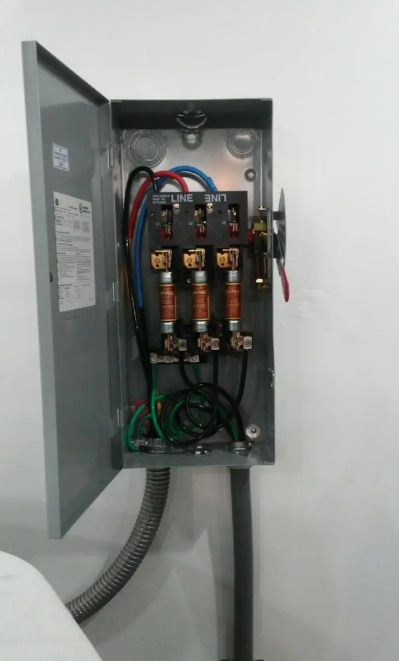 Three-phase disconnect switch installed for Electrical Wiring & Rewiring in Santaquin
